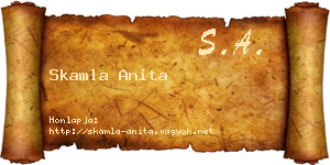 Skamla Anita névjegykártya